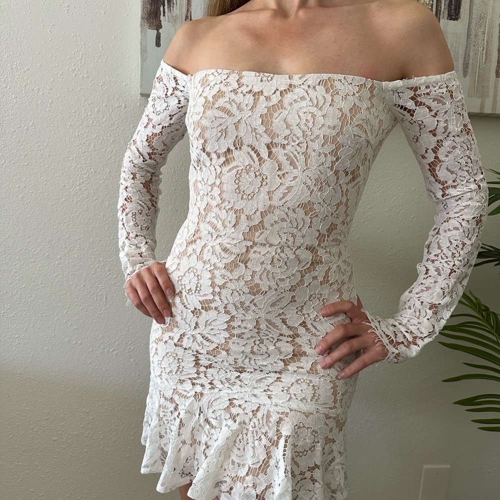 Heartloom Wedding dress Off-Shoulder mini Dress